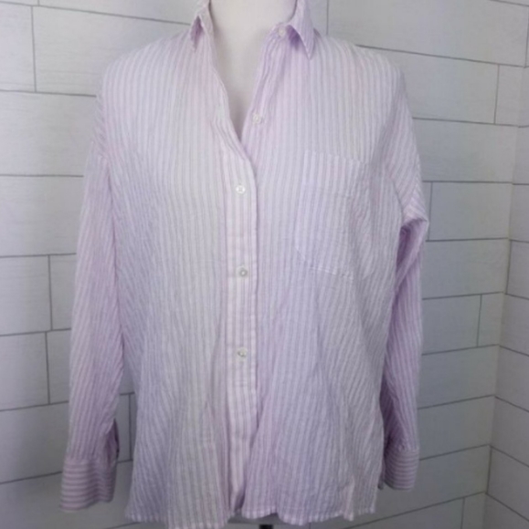 Cotton Blend Patch Chest Pocket Long Sleeves Top - Picture 5 of 9